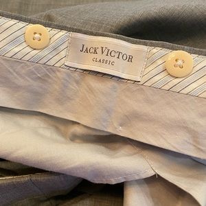 Jack Victor Grey Dress Pants 54x32 - Big & Tall